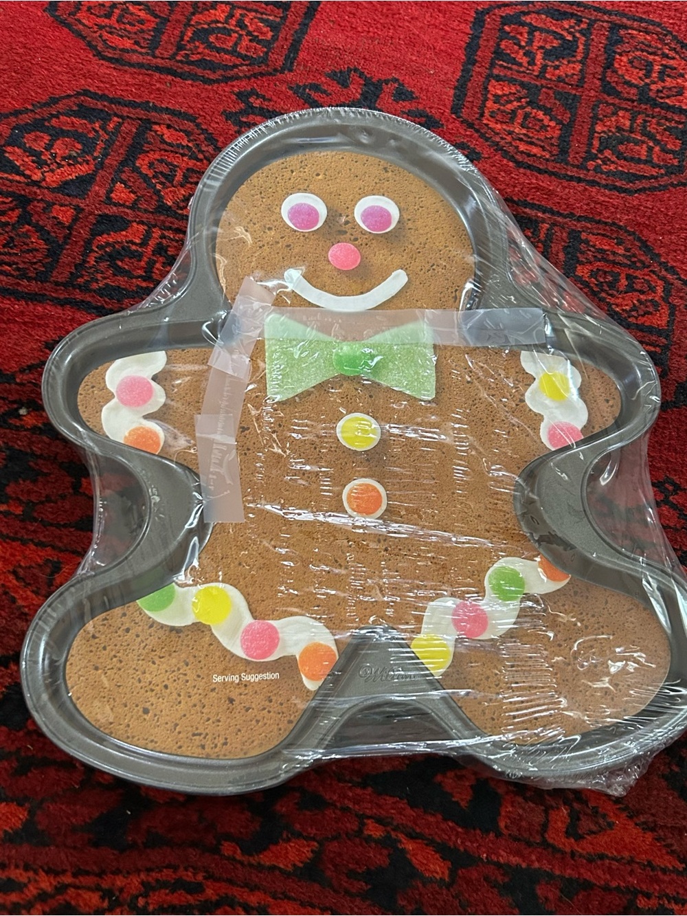 Wilton Silver Gingerbread Man Cake Pan NEW
